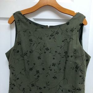 Sag Harbor Linen Blend Sheath Dress